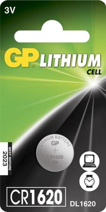 GP CR1620 litiumkolikko 1 pakkaus (B)