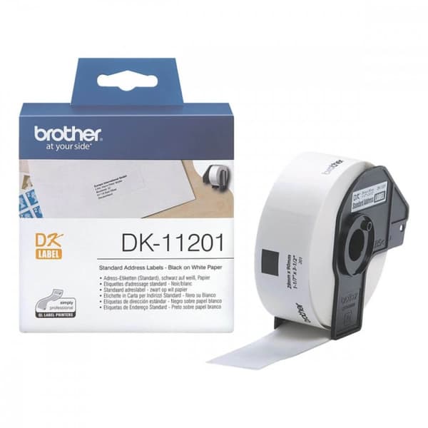 Brother Otsikot DK11201 Valkoinen