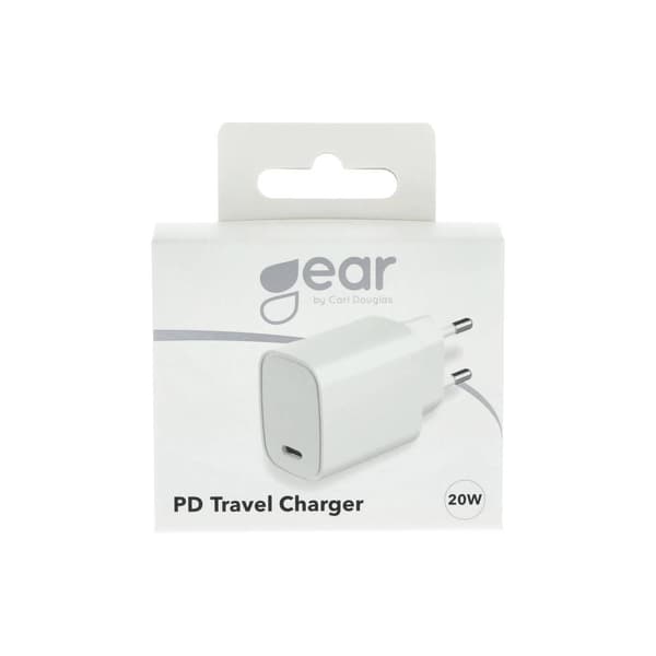 Gear Lader 220V 1xUSB-C PD 20W Hvit