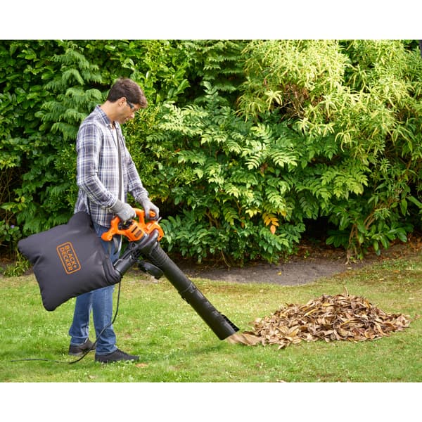BLACK+DECKER Lövblås 2500W Blås&Sugfunktion