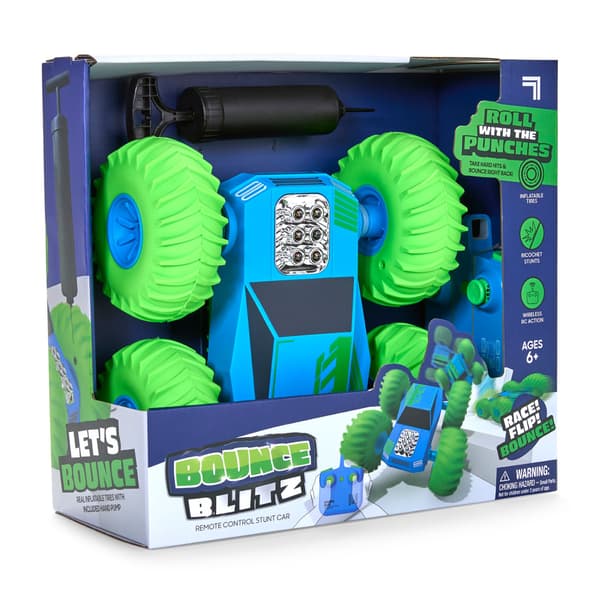 Sharper Image Leluauto Toy RC Flip Stunt Bounce Blitz