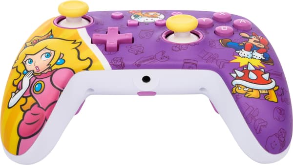 PowerA Enhanced Wired Controller -peliohjain, Princess Peach Battle, Switch
