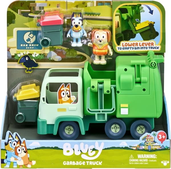 BLUEY søppelbil og figurer