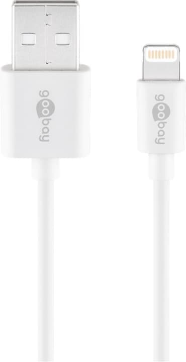Goobay Lightning USB-kabel for lading og synkronisering, 3 m, hvit MFi-kabel for Apple iPhone/iPad