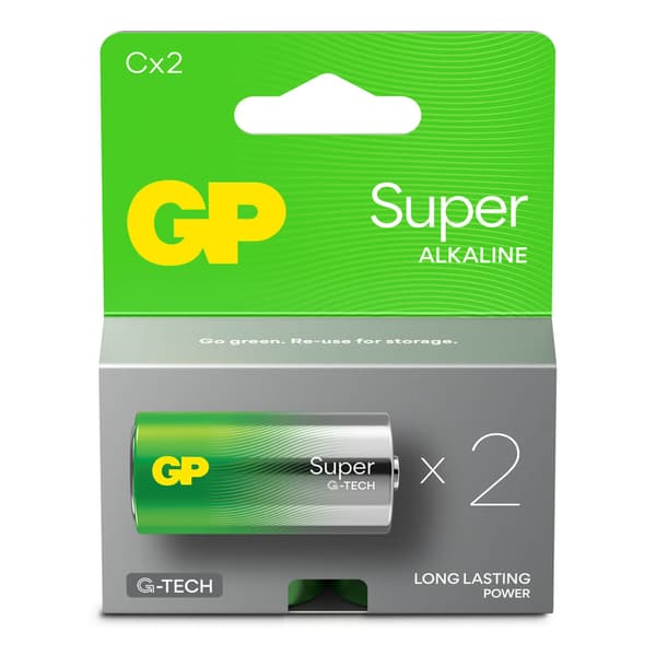 GP Paristo Super Alkaline C LR14 2-Pack