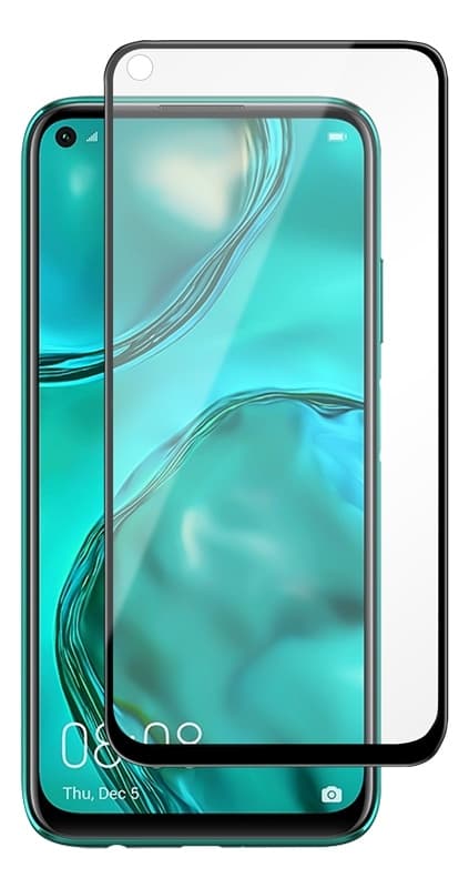 DELTACO screen protector for Huawei P40 Lite, 2.5D glass, full screen