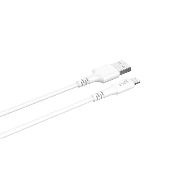 Gear Rund Laddkabel Lightning till USB-A 0.3m Vit MFI