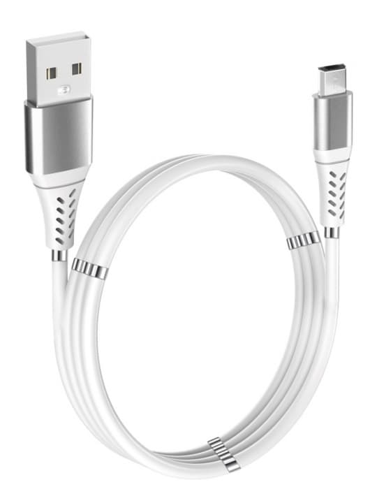 GADGETMONSTER Magnetisk USB-A-Micro USB-ladekabel, 1 m