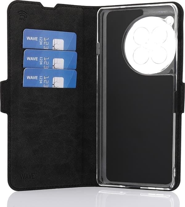 Wave BookCase beskyttelsesetui, OnePlus 12R, sort