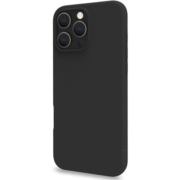 Celly Cromo Mykt gummideksel til iPhone 16 Pro Max Svart