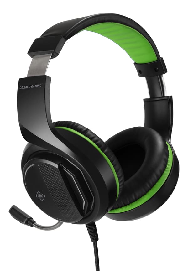 DELTACO GAMING Headset for XBOX Series X / S, 2m cable, 40mm element, black