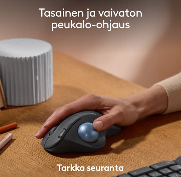 Logitech Ergo M575S -kulemus, grafitt