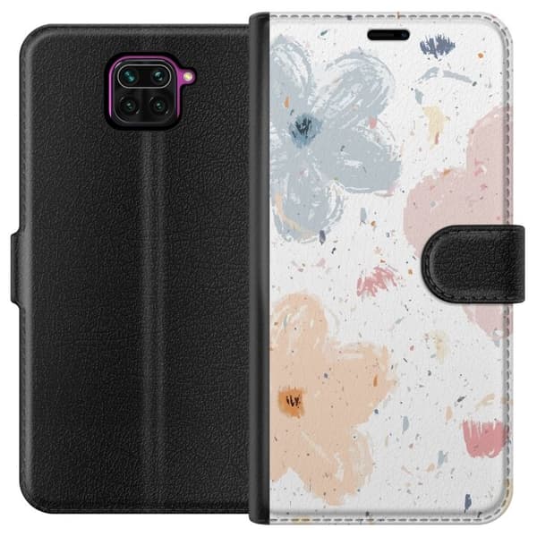 Tegnebogsetui til Xiaomi Redmi Note 9 med Blomster motiv