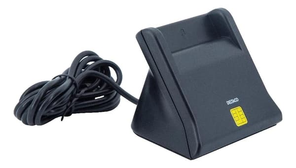 DELTACO USB-sirukortinlukija, musta