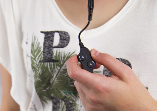 Fysic Hodetelefon med volumkontroll