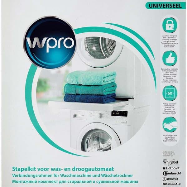 WPRO SKS101 Stabling Kit Vaskemaskin / Tørketrommel 60 cm