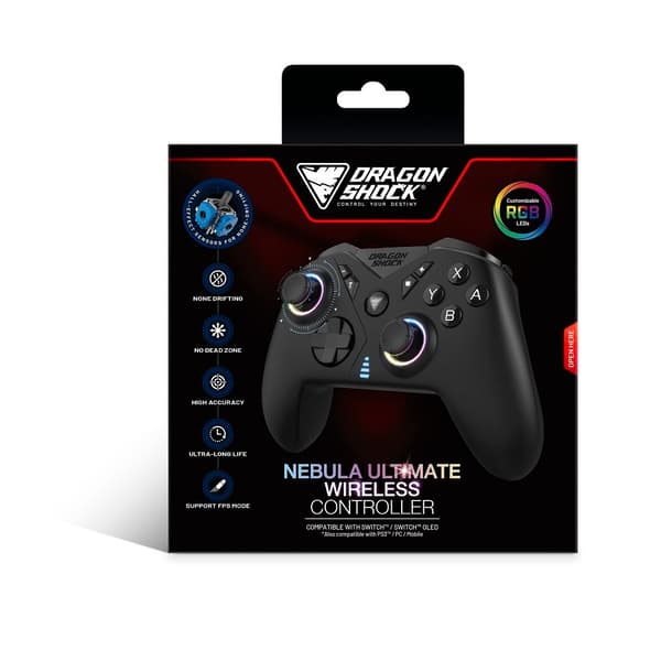 DragonShock Kontroller Nebula Ultimate NSW - PS3/PC/Android Svart