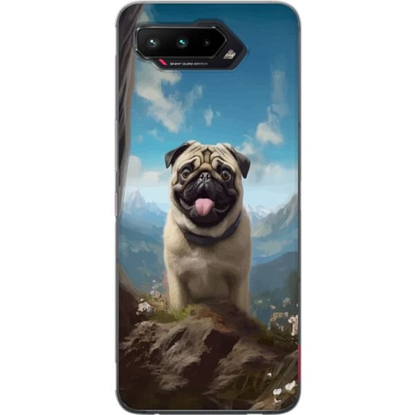 Mobildeksel til Asus ROG Phone 5 med Glad Hund motiv