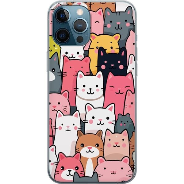 Mobildeksel til Apple iPhone 12 Pro Max med Kattmønster motiv