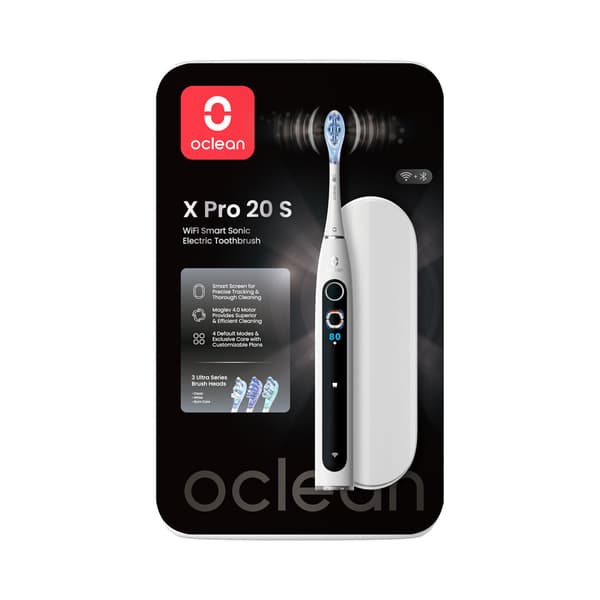 Oclean Elektrisk Tannbørste X Pro 20 Set Hvit