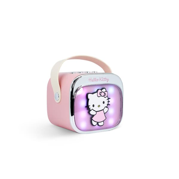 HELLO KITTY Karaoke Kaiutin Mikrofoni  Hello Kitty LED