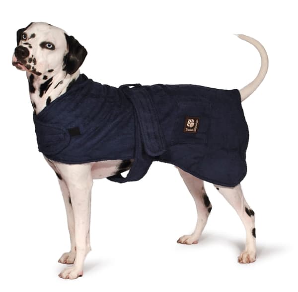 Danish design Hundebadekåbe marineblå 40 cm - (D11340)