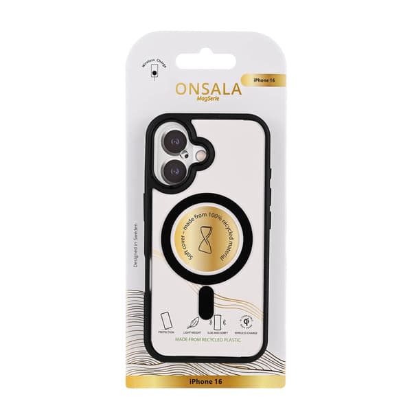 Onsala Mobilskal Bumper MagSeries Black & Clear - iPhone 16
