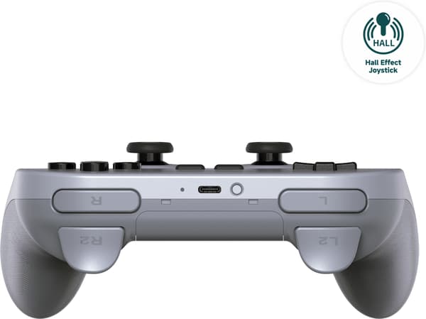 8Bitdo PRO 2 - Hall Edition trådløs spillkontroll, grå, Switch / PC / Android