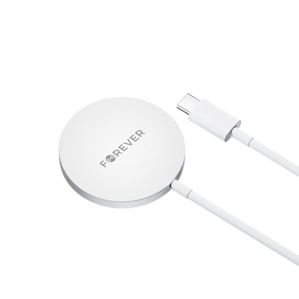 Forever MAWC-100 Magnetisk trådløs lader 15W, grå