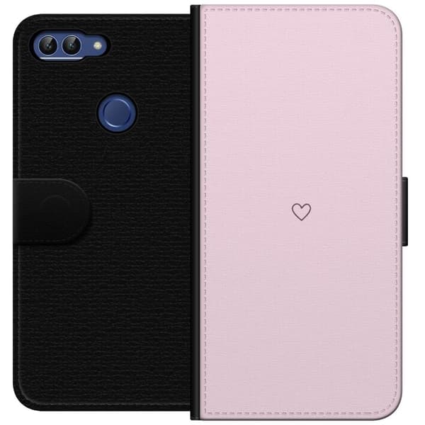 Tegnebogsetui til Huawei P smart med Hjerte motiv