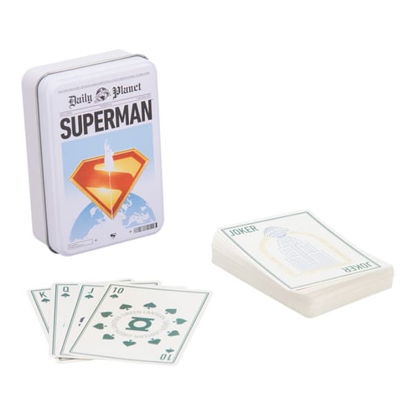 Paladone Supermann-spillkort i en boks