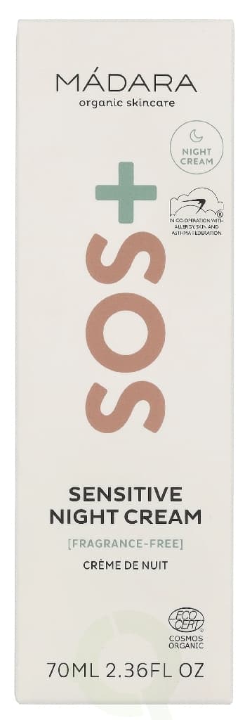 Madara Sos+ Sensitive Night Cream 70 ml