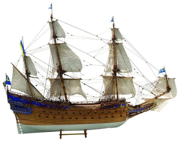 1:75 WASA - Skrog av tre