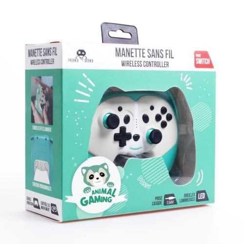 Trade Invaders Trådlös styrenhet Pandy för Switch med paddlar - Grön
