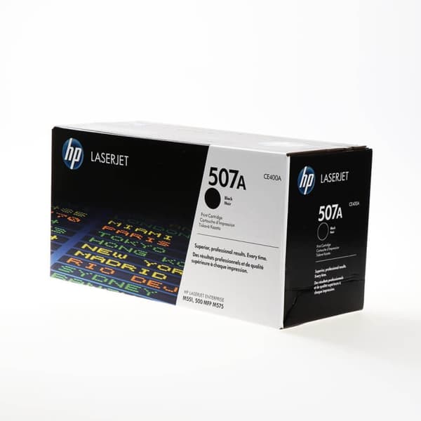 HP Toner CE400A 507A Sort