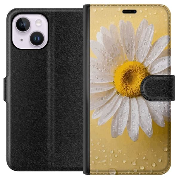 Plånboksfodral till Apple iPhone 15 Plus med Porslinsblomma motiv