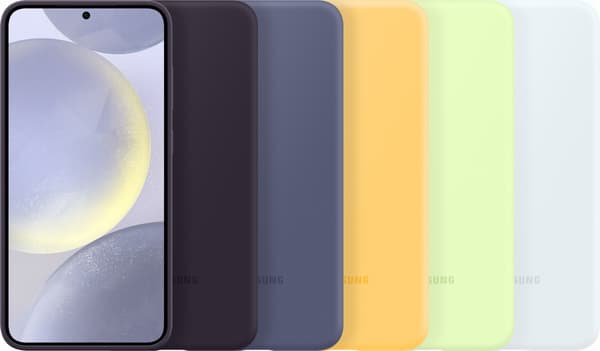 Samsung Galaxy S24+ silikonfodral, vit