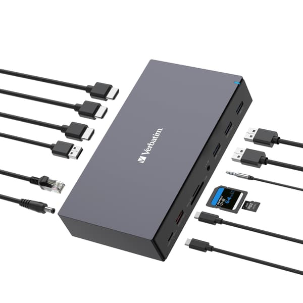 Verbatim USB-C Pro Docking Station 17 Port CDS-17