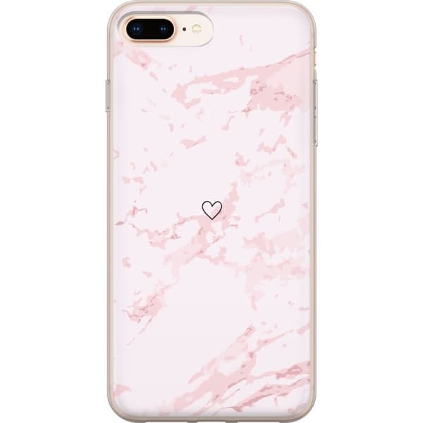 Mobildeksel til Apple iPhone 7 Plus med Rosa Hjerte motiv