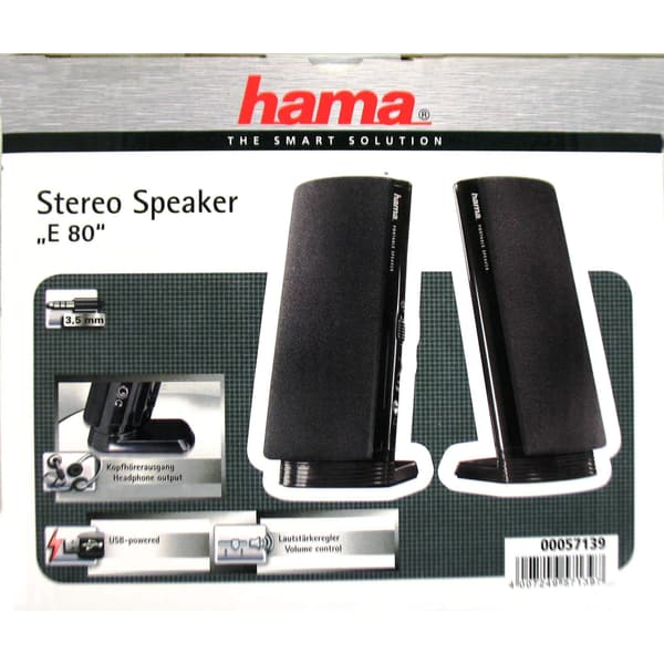 Hama PC Kaiutin E80 USB & 3,5mm