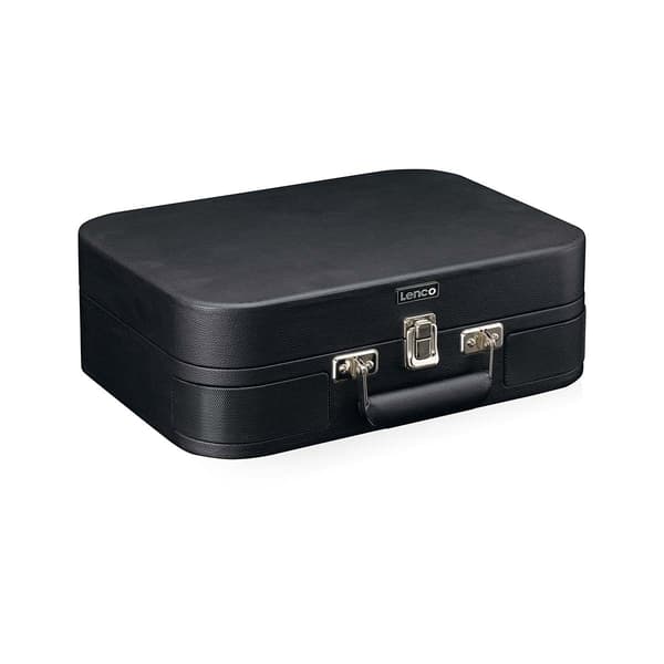 Lenco Retro Bluetooth® levysoitin sisäänrakennetuilla kaiuttimilla Musta