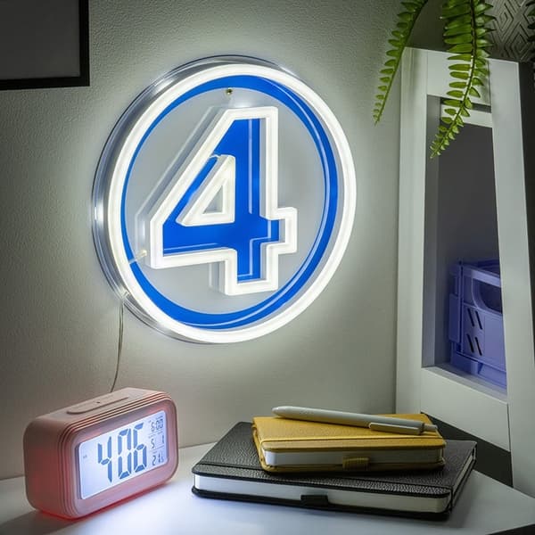 Paladone Fantastic 4 LED-neonlys til vægmontering