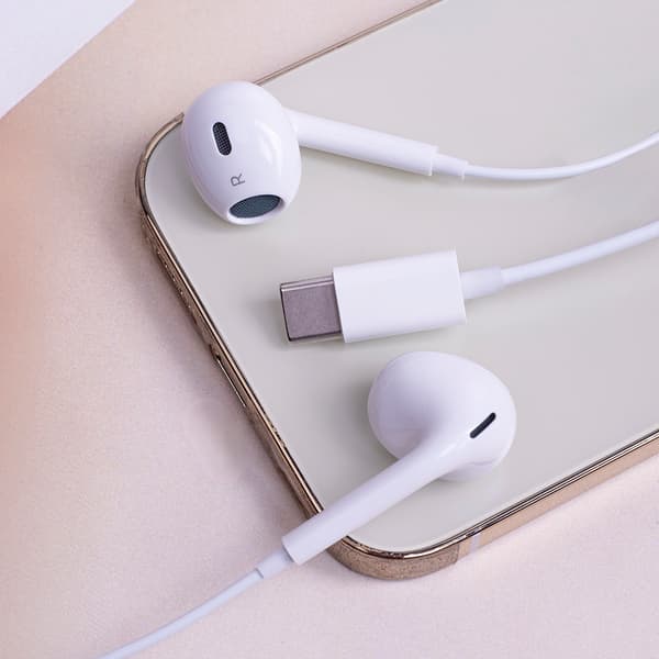 Maxlife MXEP-04 Trådade in-ear hörlurar USB-C, Vit