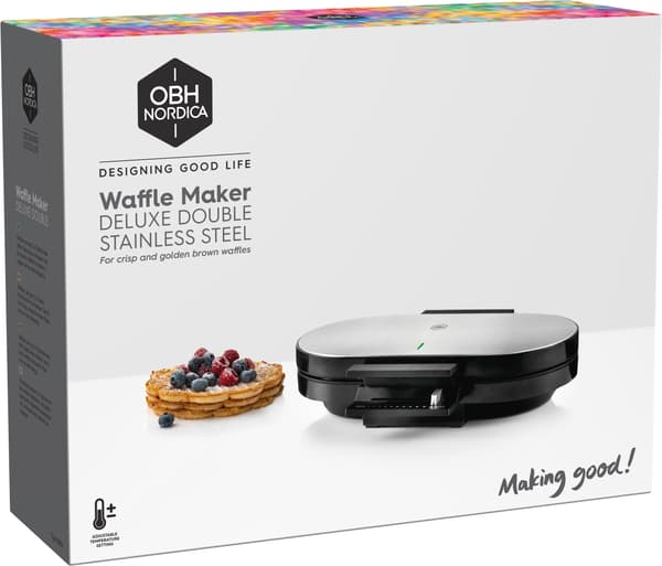 OBH Nordica Deluxe Double dobbelt vaffeljern