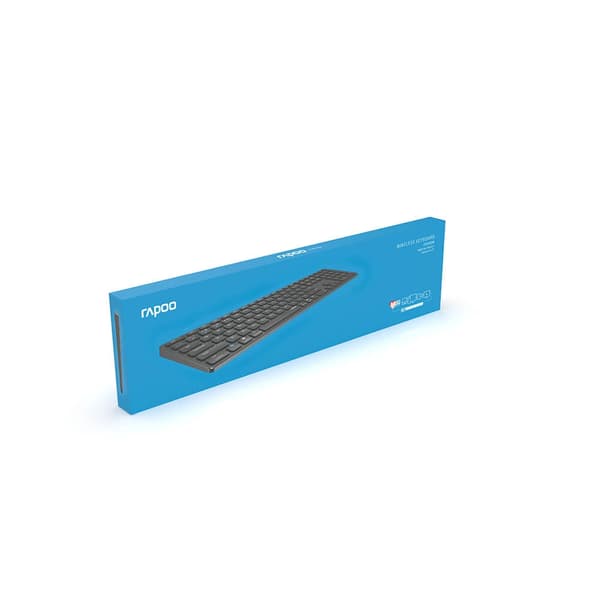 Rapoo Tastatur E9800M Multi-Mode Trådløst Mørkegrå