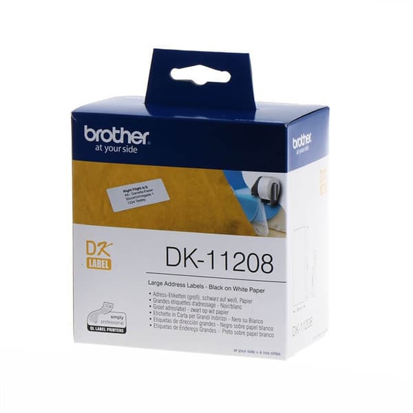 Brother Otsikot DK11208 Valkoinen