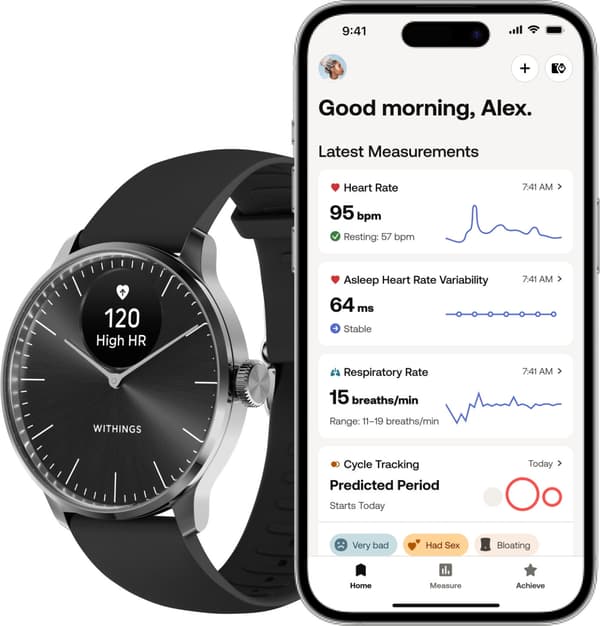 Withings Scanwatch Light smartklocka, 37 mm, svart