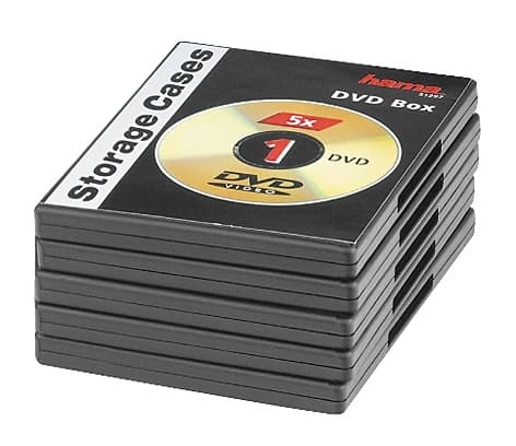 Hama DVD-Kuori Musta 5Kpl