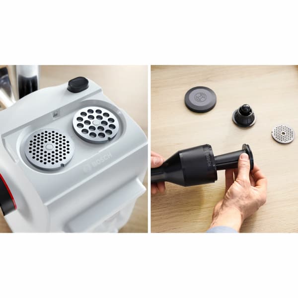 Bosch Kjøttkvern MFWS420W 1300W i rustfritt stål