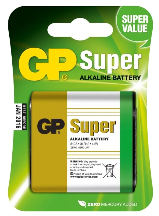 GP Super Alkaline 4,5V 1 Pack OBS! DATUM
